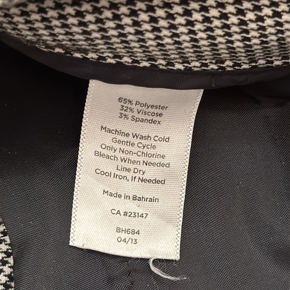 Talbots Women’s Heritage Houndstooth Dress Pants Size 16w 29 Inch Inseam - Picture 8 of 13